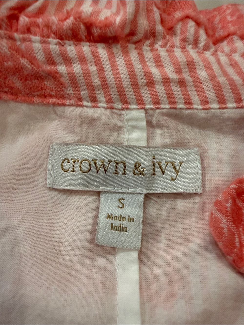 crown & ivy Pink Coral-Print Tiered Casual Dress - Picture 2 of 3